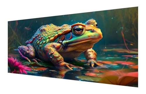 Diamond Painting Erwachsene, 5D Tier Diamond Painting Groß XXL 110x55cm, DIY Vollbohrer Diamant Painting Bilder Frosch Malen nach Zahlen, für Wohnzimmer Schlafzimmer Wanddeko, Geschenk Mädchen P-592 von Saweefog