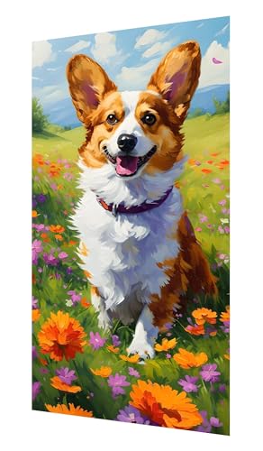 Diamond Painting Erwachsene, 5D Tier Diamond Painting Groß XXL 110x55cm, DIY Vollbohrer Diamant Painting Bilder Hund Malen nach Zahlen, für Wohnzimmer Schlafzimmer Wanddeko, Geschenk Mädchen P-557 von Saweefog