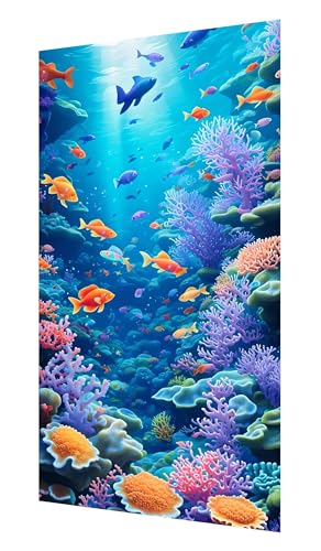 Diamond Painting Erwachsene, 5D Tier Diamond Painting Groß XXL 110x55cm, DIY Vollbohrer Diamant Painting Bilder Unterwasserwelt Malen nach Zahlen, für Wohnzimmer Schlafzimmer Wanddeko Geschenk P-561 von Saweefog