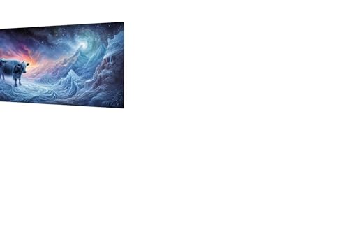 Diamond Painting Erwachsene, 5D Tier Diamond Painting Groß XXL 35x70cm, DIY Vollbohrer Diamant Painting Bilder Ochse Malen nach Zahlen, für Wohnzimmer Schlafzimmer Wanddeko, Geschenk Mädchen P-88 von Saweefog