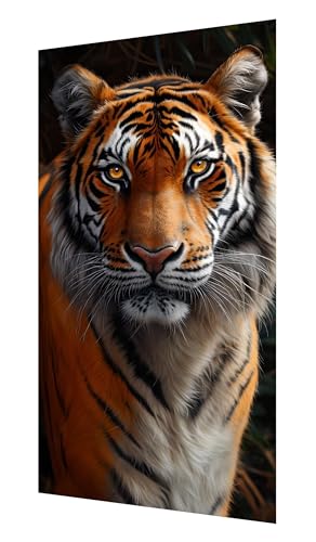 Diamond Painting Erwachsene, 5D Tier Diamond Painting Groß XXL 55x110cm, DIY Vollbohrer Diamant Painting Bilder Tiger Malen nach Zahlen, für Wohnzimmer Schlafzimmer Wanddeko, Geschenk Mädchen P-72 von Saweefog