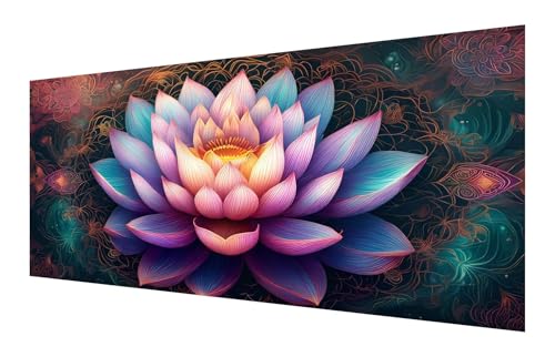 Diamond Painting Erwachsene, 5D Traum Diamond Painting Groß XXL 35x70cm, DIY Vollbohrer Diamant Painting Bilder Lotus Malen nach Zahlen, für Wohnzimmer Schlafzimmer Wanddeko, Geschenk Mädchen P-336 von Saweefog