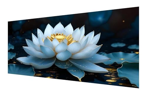 Diamond Painting Erwachsene, 5D Traum Diamond Painting Groß XXL 80x160cm, DIY Vollbohrer Diamant Painting Bilder Lotus Malen nach Zahlen, für Wohnzimmer Schlafzimmer Wanddeko, Geschenk Mädchen P-335 von Saweefog