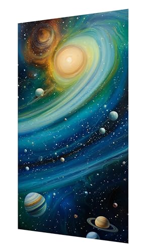 Diamond Painting Erwachsene, 5D Universum Diamond Painting Groß XXL 35x70cm, DIY Vollbohrer Diamant Painting Bilder Landschaft Malen nach Zahlen, für Wohnzimmer Schlafzimmer Wanddeko, Geschenk P-474 von Saweefog