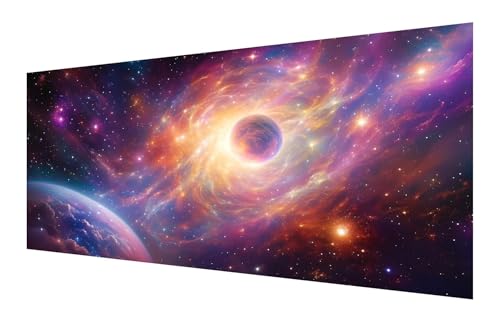 Diamond Painting Erwachsene, 5D Universum Diamond Painting Groß XXL 55x110cm, DIY Vollbohrer Diamant Painting Bilder Sternenhimmel Malen nach Zahlen,, Wohnzimmer Schlafzimmer Wanddeko Geschenk P-475 von Saweefog