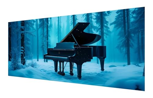 Diamond Painting Erwachsene, 5D Wald Diamond Painting Groß XXL 80x160cm, DIY Vollbohrer Diamant Painting Bilder Klavier Malen nach Zahlen, für Wohnzimmer Schlafzimmer Wanddeko, Geschenk Mädchen P-395 von Saweefog