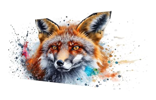 Diamond Painting Tier, 5D Fuchs Diamant Painting Bilder Erwachsene, DIY Vollbohrer Cross Stickerei Diamant Kunst Malerei, Diamond Painting Groß XXL für Zimmer Wanddeko Bastel Geschenk 100x200cm P-64 von Saweefog