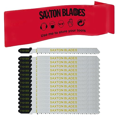 Saxton T101BR – 15 Stichsägeblätter für Holzarbeiten, passend für Bosch, Dewalt, Hitachi, Makita, Festool, usw. von Saxton