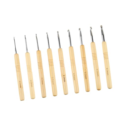 9pcs Ergonomischer Häkelhaken 2 0 Mm Bis 6 0 Mm Holzgriff Für Anfänger Strick Sweater Schalsbeutel Socken 9pcs Ergonomischer Häkelhaken 2 0 Mm Bis 6 0 Mm Holzgriff Für Anfänger Strick Sweater Schalsbeutel Socken von Sbshiouu
