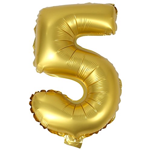 Scalewbin Mode 16 Silberfolie Anzahl Luftballons Geburtstag Gold 5 von Scalewbin