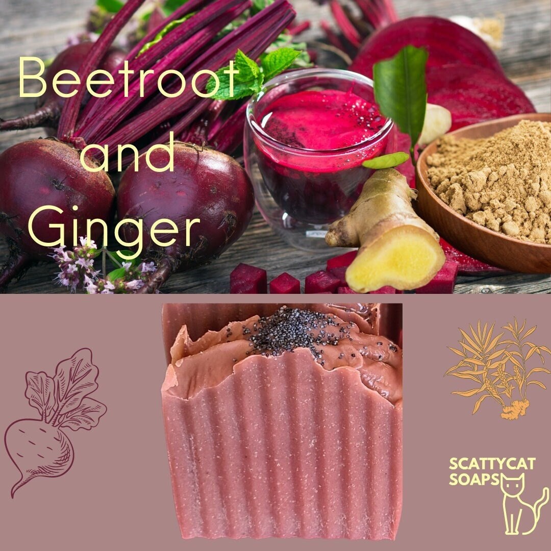 Rote-Bete-Ingwer-Seife von ScattycatSoaps