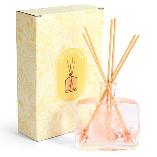 Scent-Hi Raumduft Diffuser 100ml - Ätherische Öle Bergamotte - Raumduft-Set 6 Duftöl Stäbchen Zum Aromatisieren von Scent-Hi