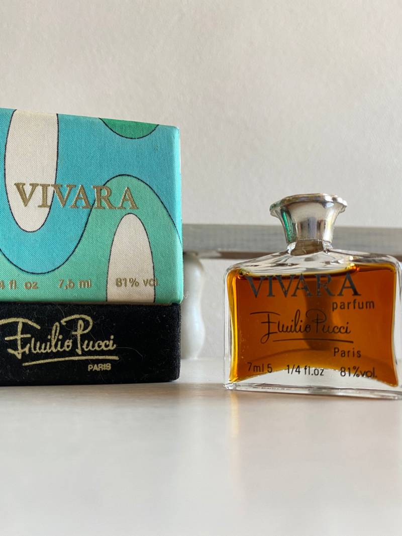 Emilio Pucci Vivara Reines Parfum 7, 5 Ml. Vintage Original 1968 von ScentOfFranceVintage