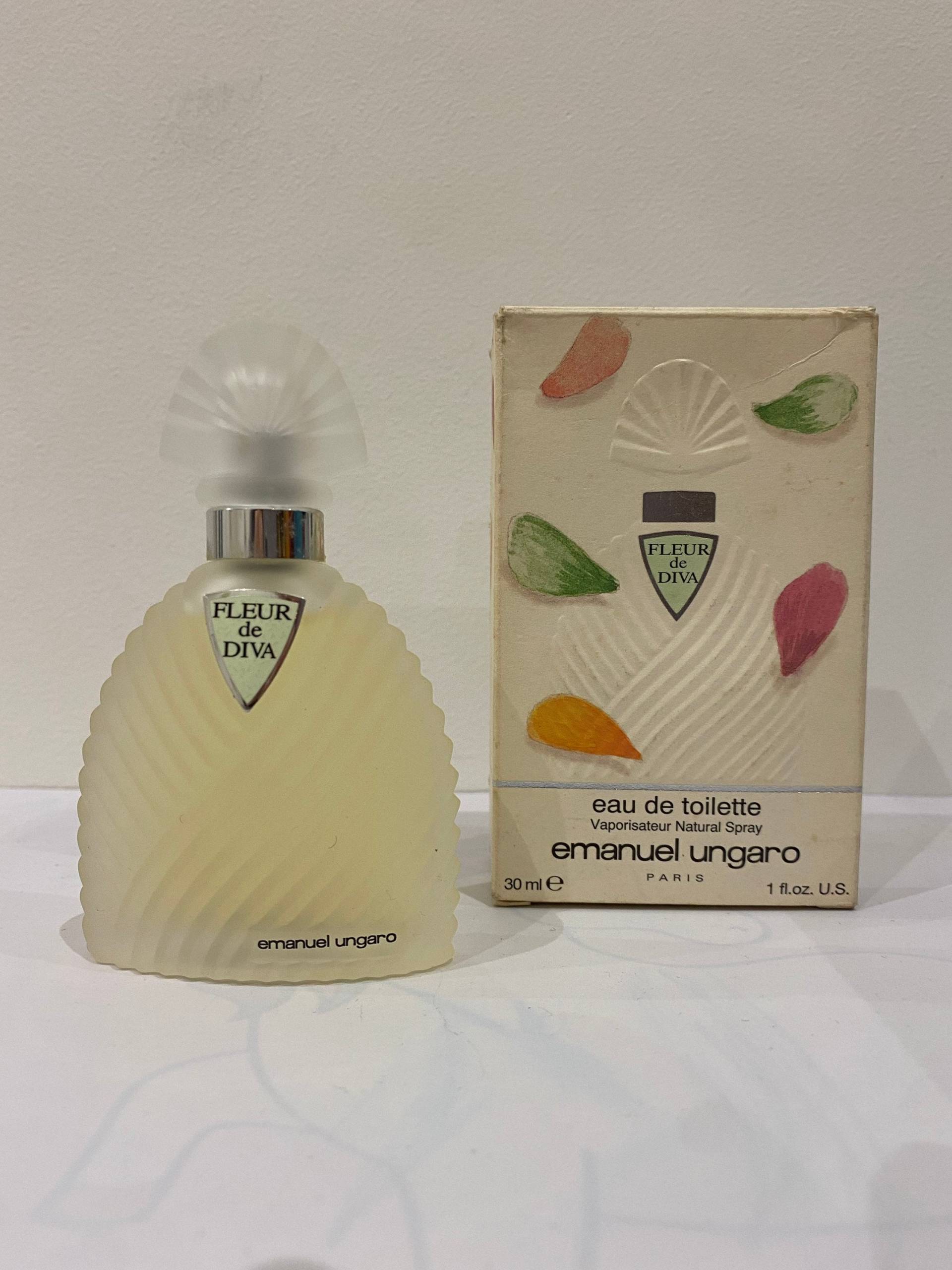 Fleur De Diva Emanuel Ungaro Edt 30 Ml. Seltene, 1997 Original Auflage von ScentOfFranceVintage