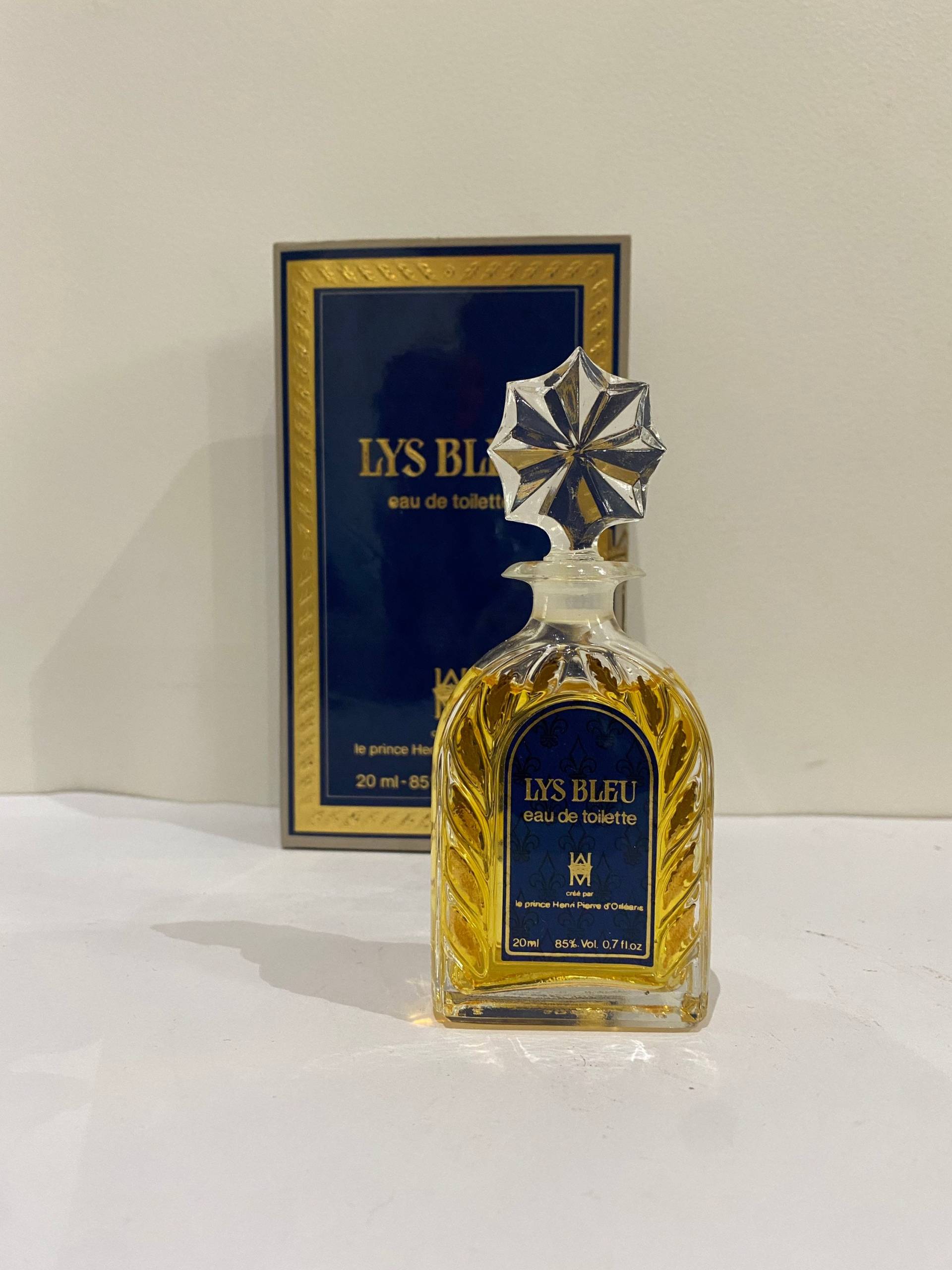 Lys Bleu Prince Henri D'orleans Edt 20 Ml. Selten, Vintage 1980. Versiegelte Kristallflasche von ScentOfFranceVintage