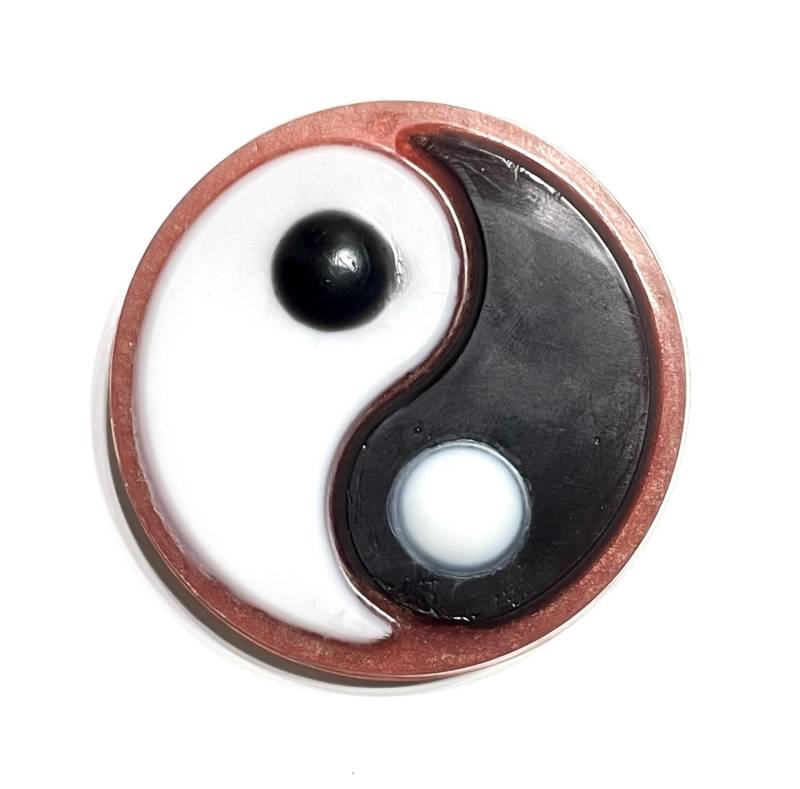 Patchouli Bergamotte Ying Yang Doppelbutter-Kohle-Seife von ScentimentSoap