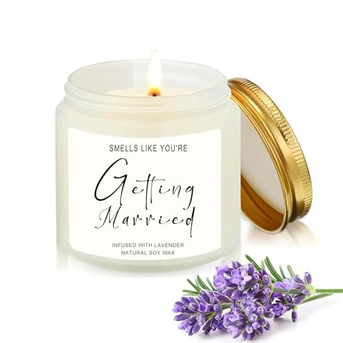 Scentoria Verlobungsgeschenk, Hochzeitsgeschenke für Brautpaar, Duftkerzen in Glas Geschenke Hochzeit für Paare, Geschenke zur Hochzeit (Lavendel) von Scentoria