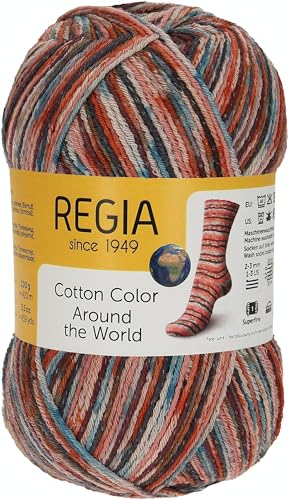 Schachenmayr REGIA Cotton Color, 9801621-02412, Farbe: Marocco color, 100g, Handstrickgarne von Regia