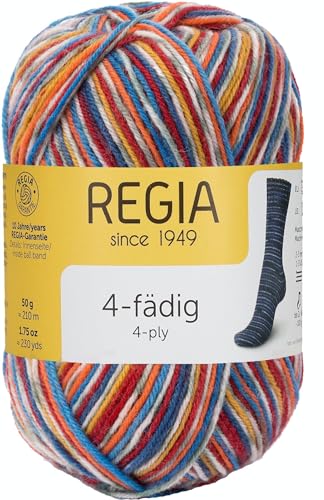 Regia Schachenmayr 4-Fädig Color, 50G Brasil Salvador Handstrickgarne von Regia