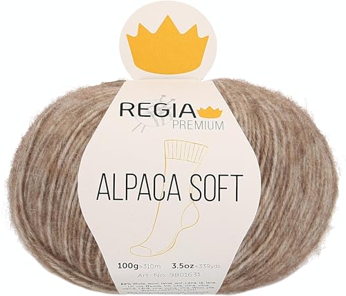 Schachenmayr Regia Premium Alpaca Soft, 100G camel Handstrickgarne von Regia