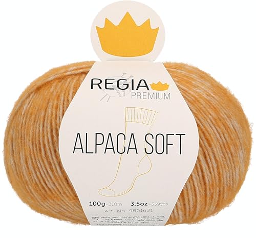 Schachenmayr Regia Premium Alpaca Soft, 100G gold Handstrickgarne von Regia