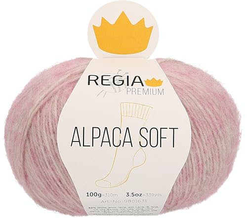 Regia Schachenmayr Premium Alpaca Soft, 100G rosé Handstrickgarne von Regia