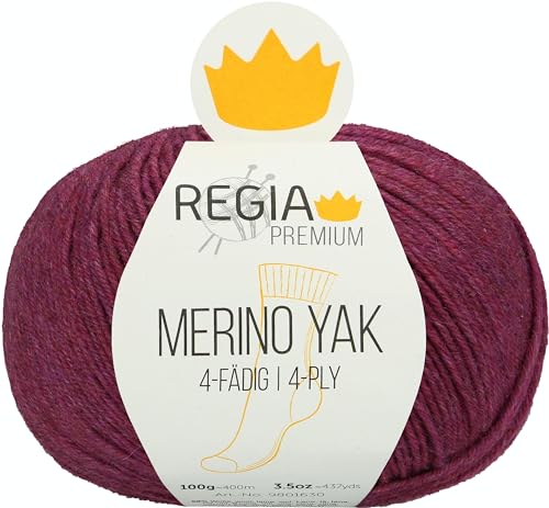 Regia Schachenmayr Premium Merino Yak, 100G Raspberry Handstrickgarne von Regia