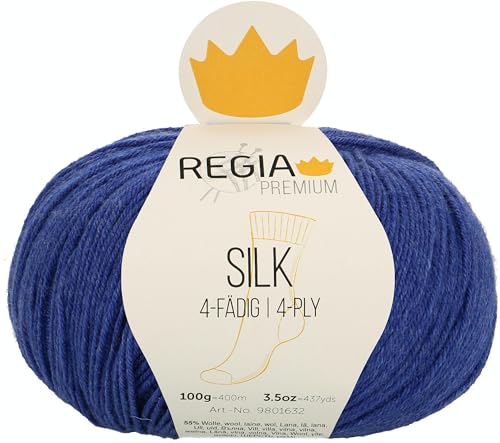 Schachenmayr REGIA Premium Silk, 9801632-00056, Farbe: Navy Blue, Handstrickgarne von Regia