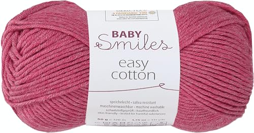 Schachenmayr Baby Smiles Easy Cotton, 50G Himbeere Handstrickgarne von Schachenmayr since 1822