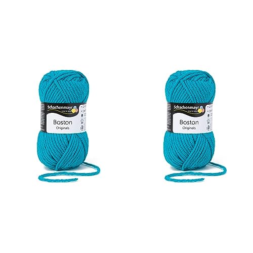 Schachenmayr Boston, 50G aqua Handstrickgarne (Packung mit 2) von Schachenmayr since 1822