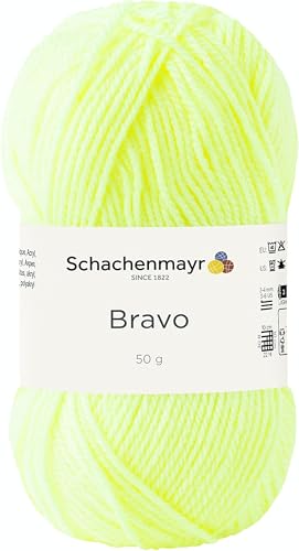 Schachenmayr Bravo 9801211-08232 neongelb Handstrickgarn, Häkelgarn von Schachenmayr since 1822