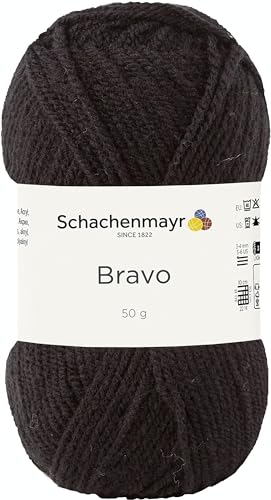 Schachenmayr Bravo 9801211-08226 schwarz Handstrickgarn, Häkelgarn von Schachenmayr since 1822