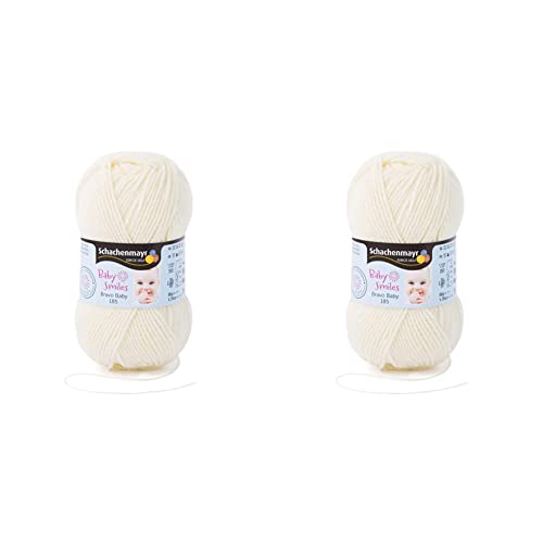 Schachenmayr Bravo Baby 185 hand knitting yarn, crochet yarn, baby yarn, 9801212, lemon, 6 x 12 x 6 cm (Pack of 2) von Schachenmayr since 1822