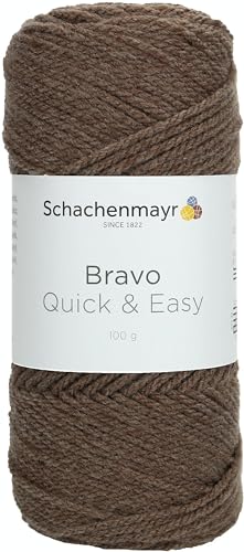 Schachenmayr Bravo Quick&Easy, 100G Holz meliert Handstrickgarne von Schachenmayr since 1822