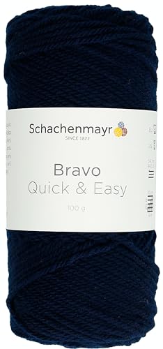 Schachenmayr Bravo Quick&Easy, 100G Marine Handstrickgarne von Schachenmayr since 1822