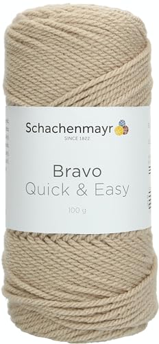 Schachenmayr Bravo Quick&Easy, 100G sisal meliert Handstrickgarne von Schachenmayr since 1822