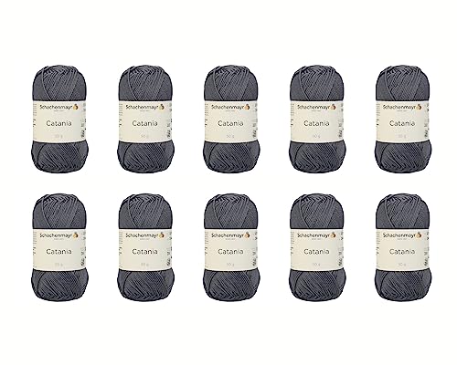 Schachenmayr Catania, 10Er Pack anthrazit Handstrickgarne von Schachenmayr since 1822