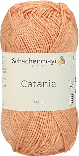 Schachenmayr Catania, 50G Aprikose Handstrickgarne, 11,5 x 5,2 x 6 cm von Schachenmayr since 1822