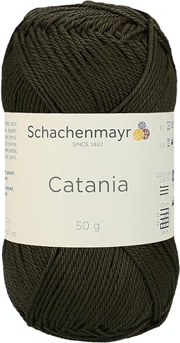 Schachenmayr - Catania Handstrickgarn, Häkelgarn, Farbe 414 Tarnung, Braun - 125 M von Schachenmayr since 1822