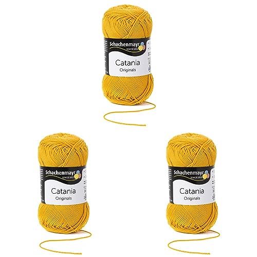 Schachenmayr Catania, 50G gold Handstrickgarne (Packung mit 3) von Schachenmayr since 1822