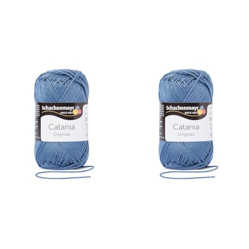 Schachenmayr Catania, 50G graublau Handstrickgarne (Packung mit 2) von Schachenmayr since 1822