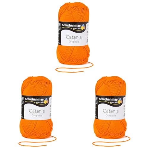 Schachenmayr Catania, 50G orange Handstrickgarne (Packung mit 3) von Schachenmayr since 1822