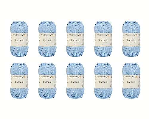 Schachenmayr Catania, 10Er Pack hellblau Handstrickgarne von Schachenmayr since 1822