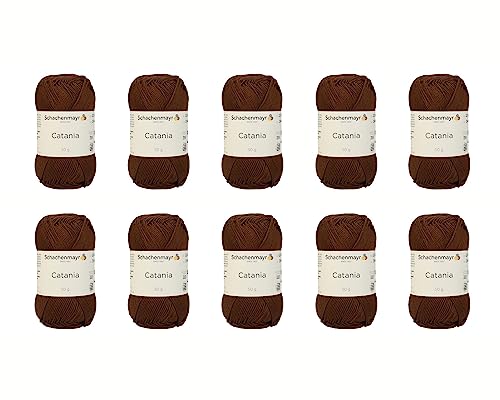 Schachenmayr Catania, 10Er Pack Marone Handstrickgarne von Schachenmayr since 1822