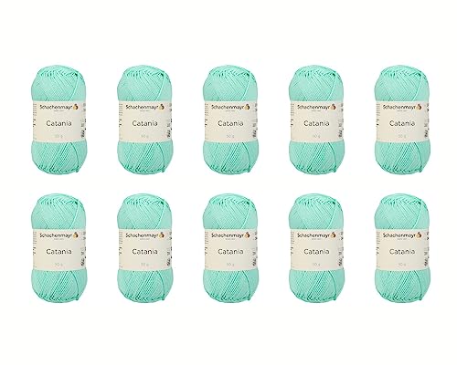 Schachenmayr Catania, 10Er Pack Mint Handstrickgarne von Schachenmayr since 1822