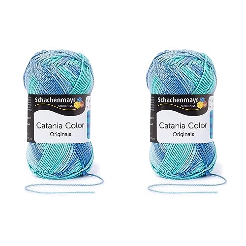 Schachenmayr Catania Color, 50G aqua Handstrickgarne (Packung mit 2) von Schachenmayr since 1822