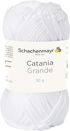 Schachenmayr Catania Grande, 50G White Handstrickgarne von Schachenmayr since 1822