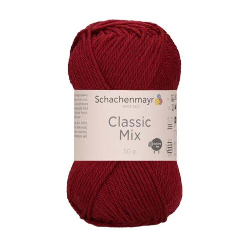 Schachenmayr Classic Mix - Farbe: Burgundy (00033) - 50 g/ca. 120 m Wolle von Schachenmayr since 1822