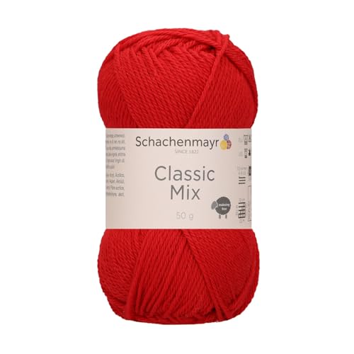 Schachenmayr Classic Mix - Farbe: Lipstick (00030) - 50 g/ca. 120 m Wolle von Schachenmayr since 1822