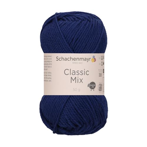 Schachenmayr Classic Mix - Farbe: Navy (00050) - 50 g/ca. 120 m Wolle von Schachenmayr since 1822